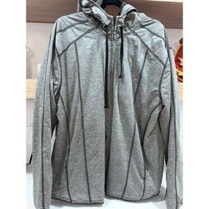 Vintage KANE & UNKE Made of Seams Poly Rayon Zipper Hoodie Jacket 2XL